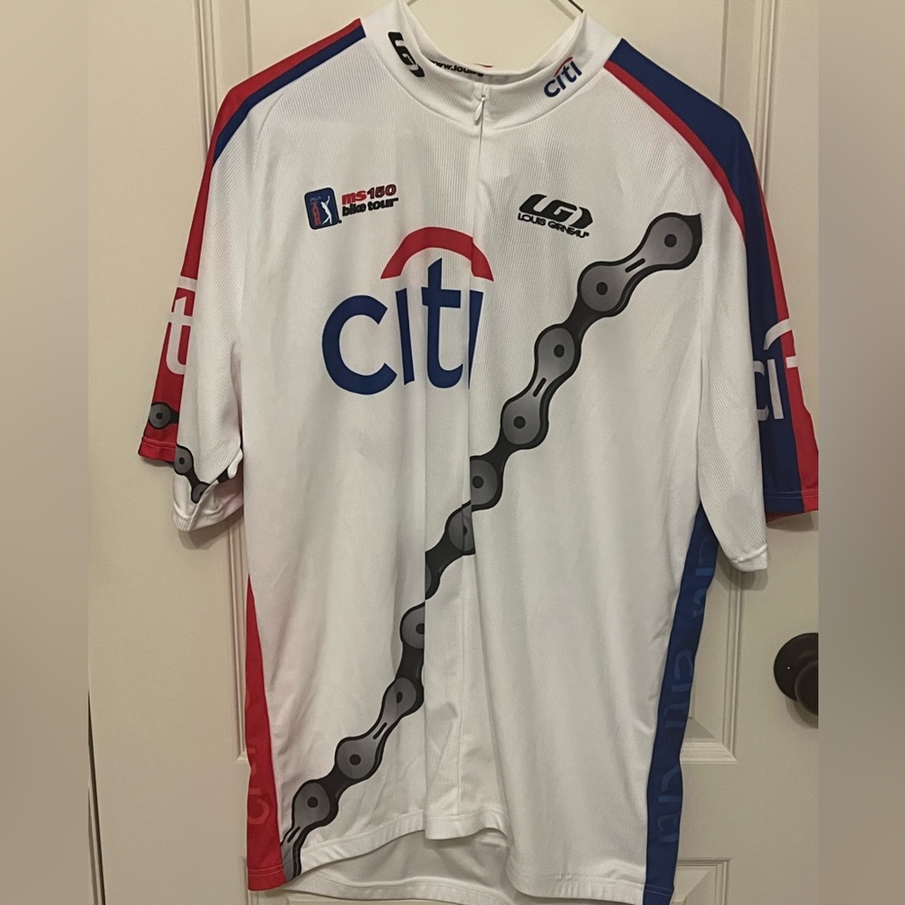 Men's Cycling Jersey - White and Red